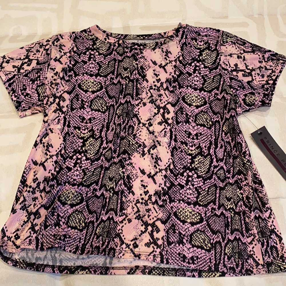 Prince Peter medium reptile pattern T-shirt.